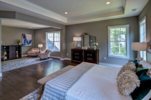 custom luxury home Bedroom by CarrHomes custom build